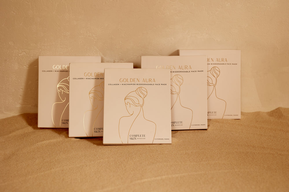 Golden Aura Face Mask Set - 5 Boxes