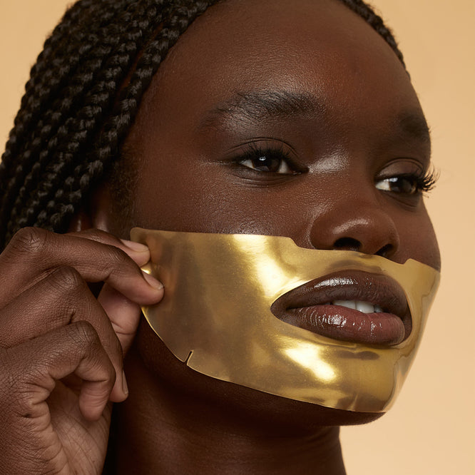 3 Golden Aura Face Masks - 15 Sheets