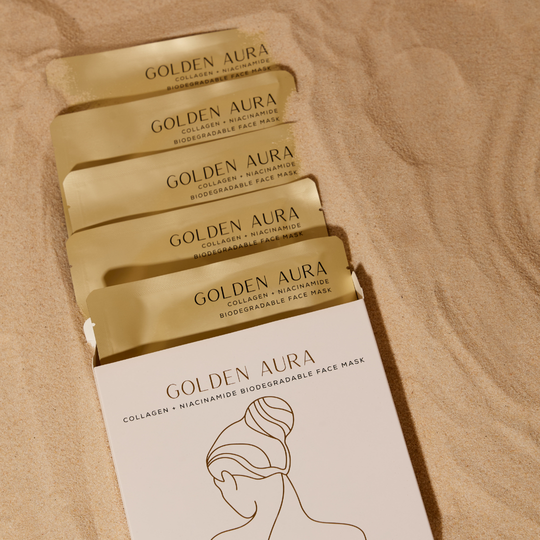 CSM Golden Aura gold hydrogel face mask, clean and non-toxic