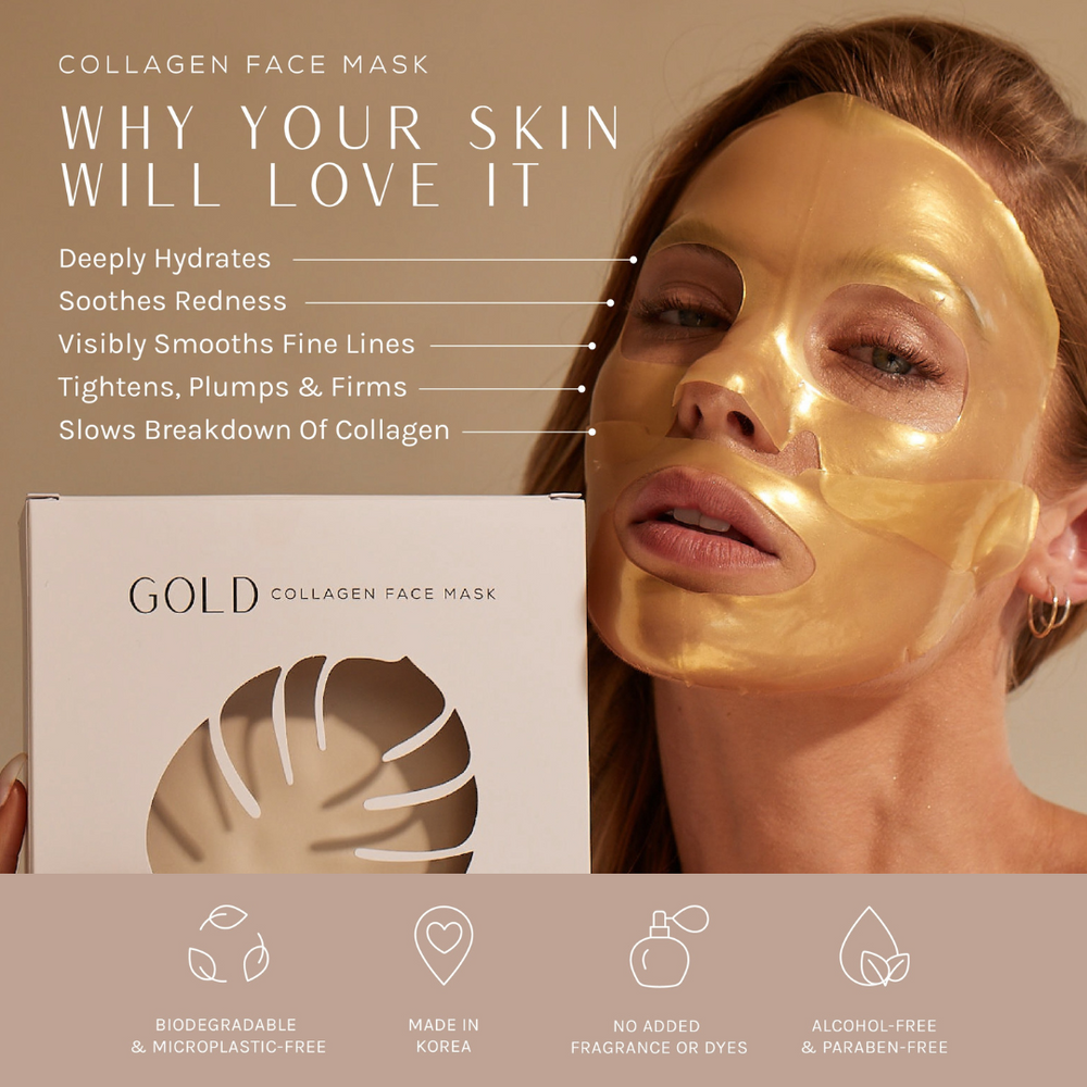 Golden Aura Face Mask Set - 5 Boxes