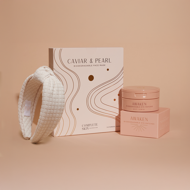 Glowing Face + Eye Mask Set