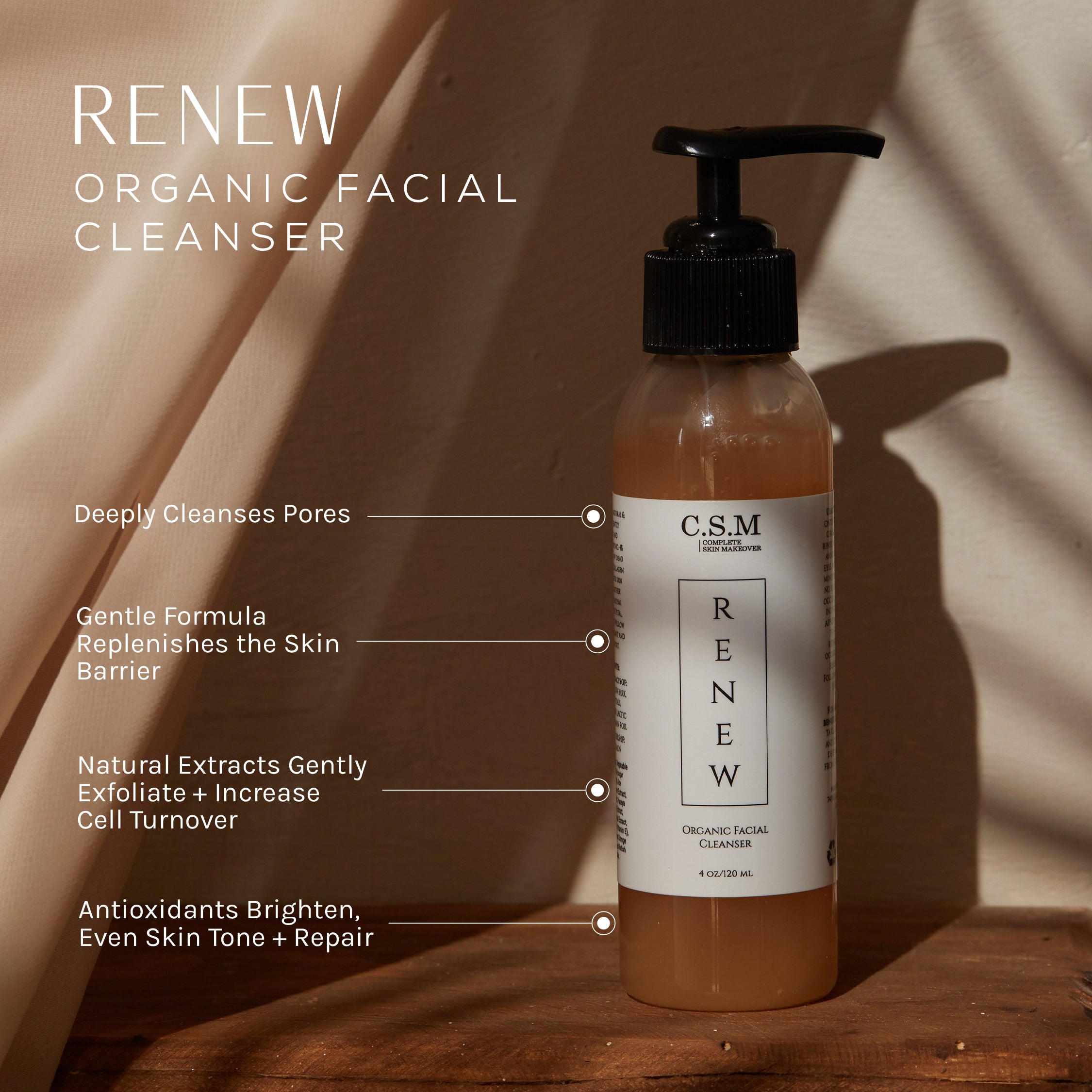 RENEW cleanser benefits graphic