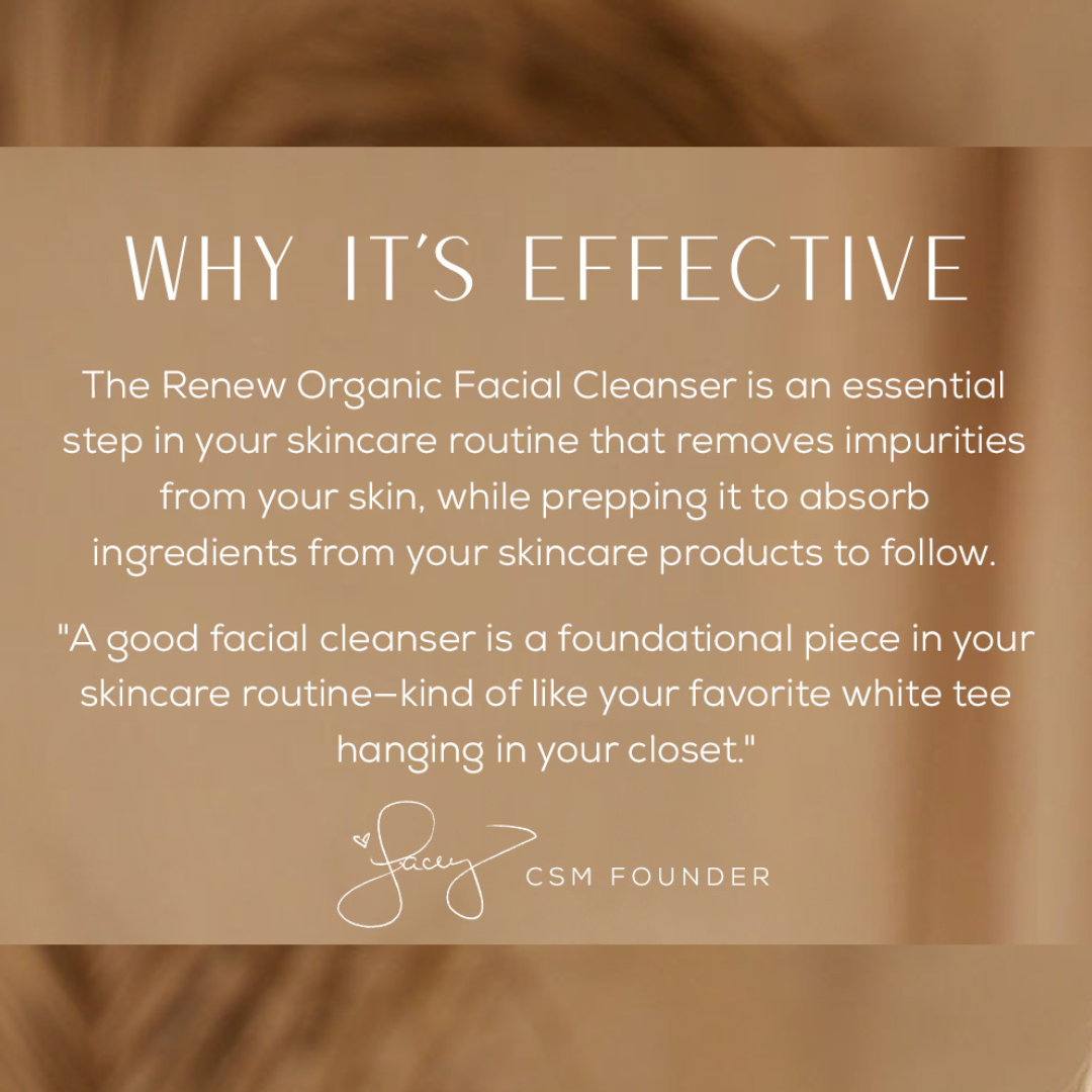 Why RENEW cleanser works graphic